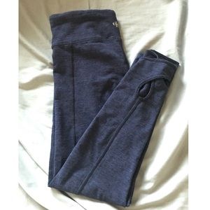 CALVIN KLEIN blue cutout leggings